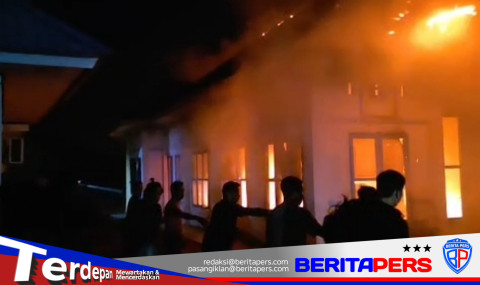 Kebakaran Gedung PKK Kantor Camat Lanrisang Diduga Akibat Korsleting Listrik, Kerugian Capai Rp30 Juta