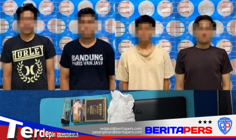 Diduga Terlibat Transaksi Sabu, Empat Pemuda Diamankan Satresnarkoba Polres Majene, Penyidikan Terus Dikembangkan