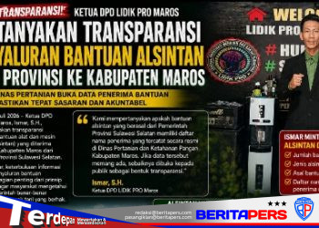 Ketua DPD LIDIK PRO Maros Pertanyakan Transparansi Penyaluran Bantuan Alsintan dari Provinsi
