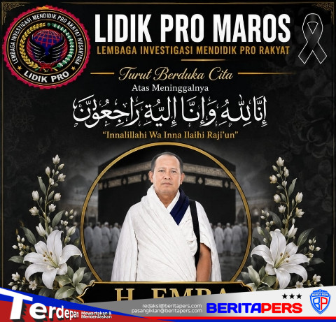 LIDIK PRO MAROS Sampaikan Duka Cita atas Wafatnya Almarhum H. Emba