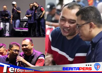 Potret Kebersamaan Kapolres dan Kajari Bulukumba Saat Nobar Piala Dunia di Lapda