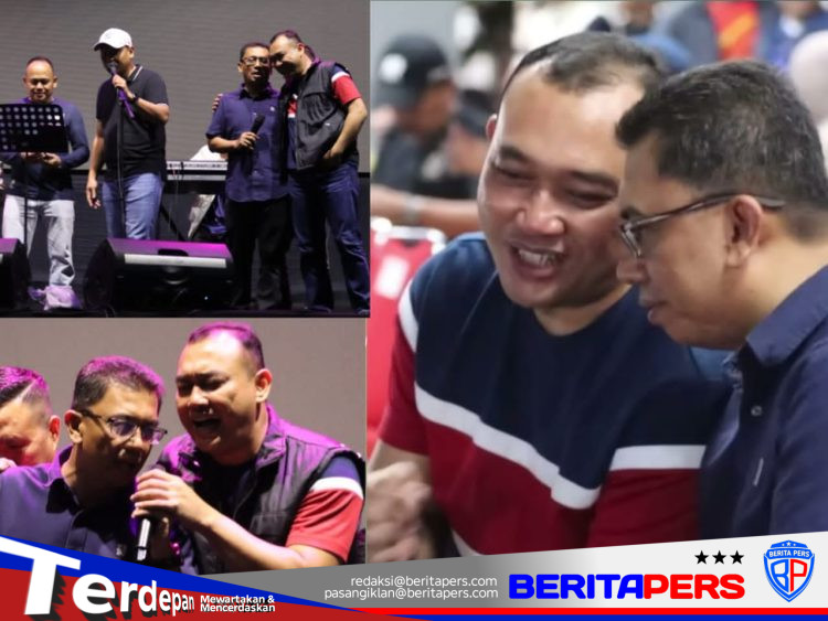 Potret Kebersamaan Kapolres dan Kajari Bulukumba Saat Nobar Piala Dunia di Lapda