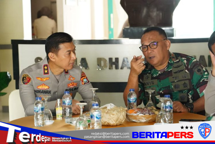 Danrem 143/HO Terima Kunjungan Silaturahmi Kapolda Sultra Beserta PJU