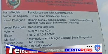 Pelebaran Ruas Jalan Batankrajan Penompo, Langkah Nyata Pemkab Mojokerto Wujudkan Infrastruktur Berkualitas Bagi Masyarakat