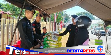 Brimob Sulsel Gelar Gerakan Pangan Murah Pekan Kedua, Harga Beras Dijaga Stabil
