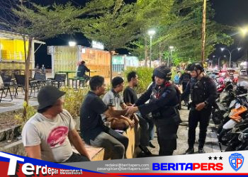Patroli Presisi Batalyon B Pelopor Jaga Kawasan Wisata Kota Parepare, Komandan: Beri Rasa Aman untuk Masyarakat