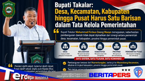 Bupati Takalar: Desa, Kecamatan, Kabupaten hingga Pusat Harus Satu Barisan dalam Tata Kelola Pemerintahan