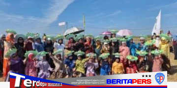 Langkah Penuh Semangat, MI DDI Jampue Raih Juara Tiga Devile Porseni Lanrisang