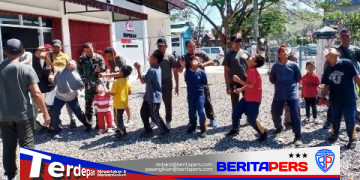Semarak HUT RI Ke-81, Satgas TMMD Ke-129 Kodim 1404 Pinrang Gelar Lomba Rakyat
