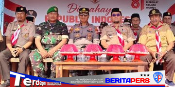 Ipda Irwan Asmadi Dukung Gerakan Pramuka, Hadiri Upacara Hari Pramuka ke 65
