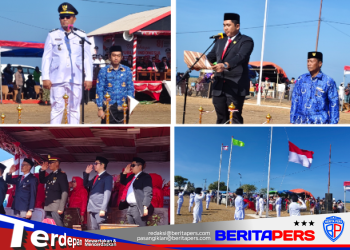 Camat Lanrisang Pimpin Upacara HUT RI ke-81, Pidato Gubernur Soroti Capaian Pembangunan Sulsel