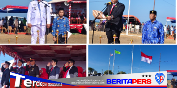 Camat Lanrisang Pimpin Upacara HUT RI ke-81, Pidato Gubernur Soroti Capaian Pembangunan Sulsel