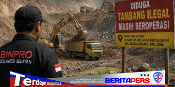 Tambang Diduga Ilegal Masih Beroperasi, BINPRO Sulsel Soroti Kapolres Gowa: Tak Punya Taring?