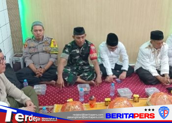 Bhabinkamtibmas Polsek Ujung Hadir di Tengah Peringatan Maulid Nabi Muhammad SAW, Beri Rasa Aman