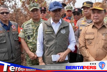 Turun ke Jambi, Menhut Raja Antoni Cek Eksekusi Perintah Presiden Prabowo soal Karhutla