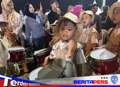 Semarak HUT RI ke-81, Drumband TK KARTIKA XX-39 Parepare Tampil Penuh Semangat