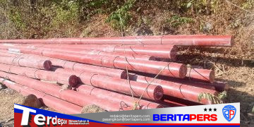H. Dedi Aryan Gencar Perjuangkan Kelistrikan Warga Lopi-Lopi, Puluhan Tiang PLN Mulai Tiba di Lokasi