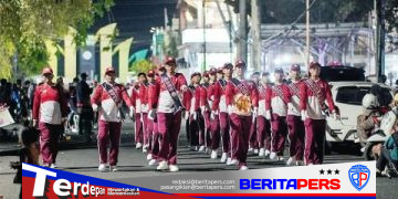 Semarak HUT ke-81 RI, Jajaran RSUD Andi Makkasau Parepare Ikuti Gerak Jalan