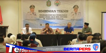 Bupati Daeng Manye Komitmen Dorong BUMDes Mandiri dan Berdaya Saing Lewat Bimtek Pengelolaan Usaha Desa