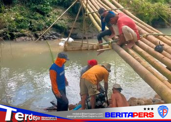 Dorong Konektivitas Wilayah, Pembangunan Jembatan Beton Tahap VI Kodim 1409/Gowa Mulai Berjala