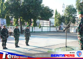 Kobarkan Semangat Patriotik, Kasdim 1409/Gowa Pimpin Upacara Pengibaran Bendera