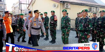Siapkan Langkah Mitigasi Karhutla, Danramil Bajeng Hadiri Apel Gelar Pasukan di Mapolresta Gowa