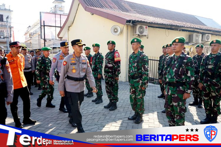 Siapkan Langkah Mitigasi Karhutla, Danramil Bajeng Hadiri Apel Gelar Pasukan di Mapolresta Gowa