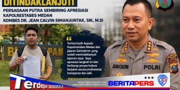 Terimakasih Pak Kapolrestabes Medan Kombes Pol Dr Jean Calvin Simanjutak, Laporan Fitnah Korban Meras Maling 250 Juta Diproses