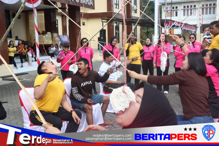 Semarak HUT Kemerdekaan Ke-81 RI, Polres Toraja Utara Gelar Olahraga dan Lomba Tradisional Bersama Bhayangkari dan Masyarakat