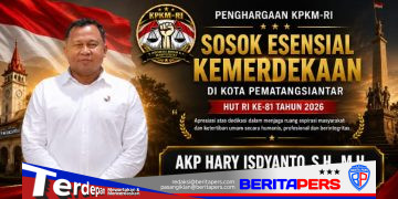 Penghargaan KPKM-RI: AKP Hary Isdyanto Dinobatkan sebagai Sosok Esensial Kemerdekaan di Kota Pematangsiantar