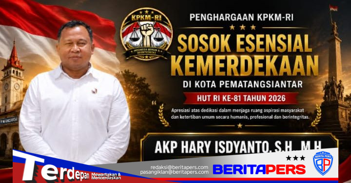 Penghargaan KPKM-RI: AKP Hary Isdyanto Dinobatkan sebagai Sosok Esensial Kemerdekaan di Kota Pematangsiantar