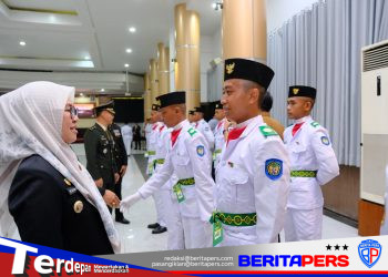 Bupati Gowa, Husniah Talenrang Kukuhkan 70 Anggota Paskibraka