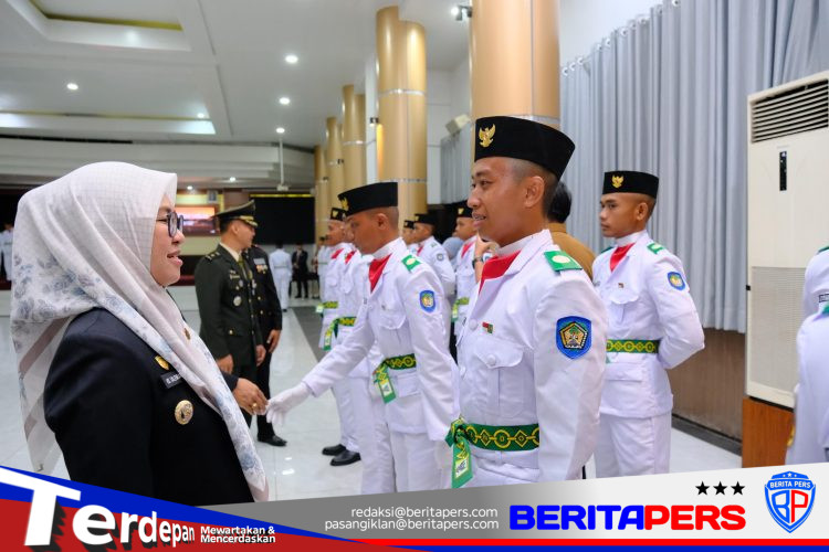 Bupati Gowa, Husniah Talenrang Kukuhkan 70 Anggota Paskibraka