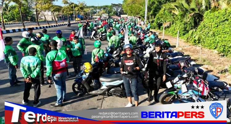 Ribuan Ojol Makassar 3 Aplikator, Sukses Pawai Merdeka dan Aksi Sosial Meriahkan HUT RI Ke-81