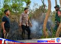 Gerak Cepat Polsek Banggae Padamkan Kebakaran Lahan di Passarang