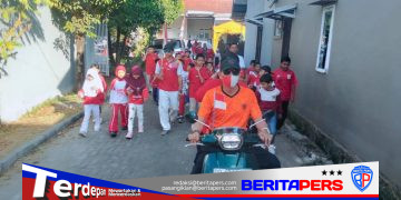 Semarak HUT ke-81 RI, Warga Griya Antang Harapan Gelar Jalan Santai
