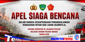 Cegah Karhutla, Forkopincam Tompobulu Gelar Apel Siaga di Polsek