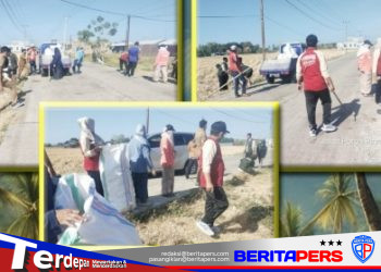 Gerakan Indonesia Asri di Lanrisang, Pemerintah dan Aparat Bersihkan Jalan Sepanjang Dua Kilometer
