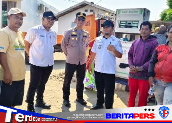 Camat Lanrisang Bersama Kapolsubsektor dan Sekcam Sosialisasikan Prosedur Penyaluran BBM di SPBU Kompak Jampue