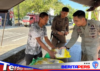 Brimob Batalyon B Pelopor Dorong Stabilitas Harga Beras Lewat Gerakan Pangan Murah