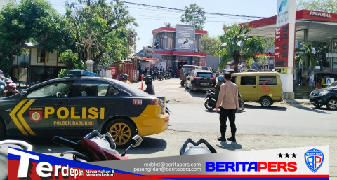 Polsek Bacukiki Pantau 3 SPBU di Parepare, Antrean Pertalite Masih Normal