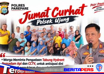 Temui Masyarakat di Jumat Curhat, Kapolsek Ujung Selesaikan Permasalahan Warga RW 2 Lapadde