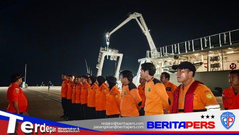 Kantor SAR Makassar Kerahkan KN SAR Kamajaya dan 35 Personel Bantu Operasi KMP Virgo Transport 8