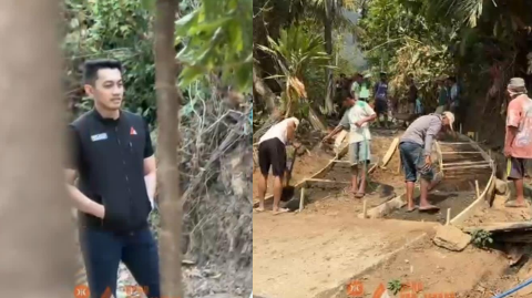 Haji Dedy Aryan Gerak Cepat, Buka Akses Jalan Warga Cempaniga, Gotong Royong Jadi Solusi