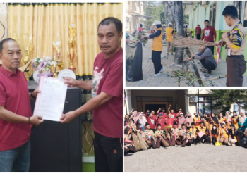 Puskesmas Lumpue dan SMKN 1 Parepare Perkuat Sinergi Program Adiwiyata melalui Kerja Bakti