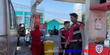 Antisipasi Antrean dan Gangguan Kamtibmas, Sat Samapta Polres Parepare Patroli Sejumlah SPBU