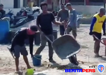 Komite, Warga dan SDN 62 Lanrisang Bergotong Royong Wujudkan Halaman Sekolah Lebih Berkualitas dan Nyaman