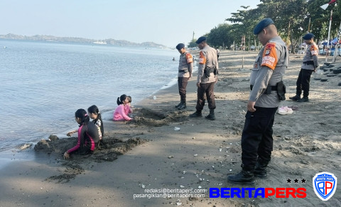 Tim SAR Batalyon B Pelopor Brimob Sulsel Tingkatkan Pengamanan di Objek Wisata Parepare