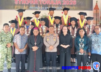 Kapolres Toraja Utara Hadiri Wisuda STIKPAR, Wujud Dukungan untuk Generasi Muda Berkarakter