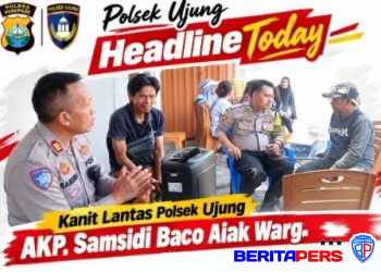 Kanit Lantas Polsek Ujung Ajak Warga Taat Aturan Berkendara, Selalu Gunakan Helm Pelindung Kepala